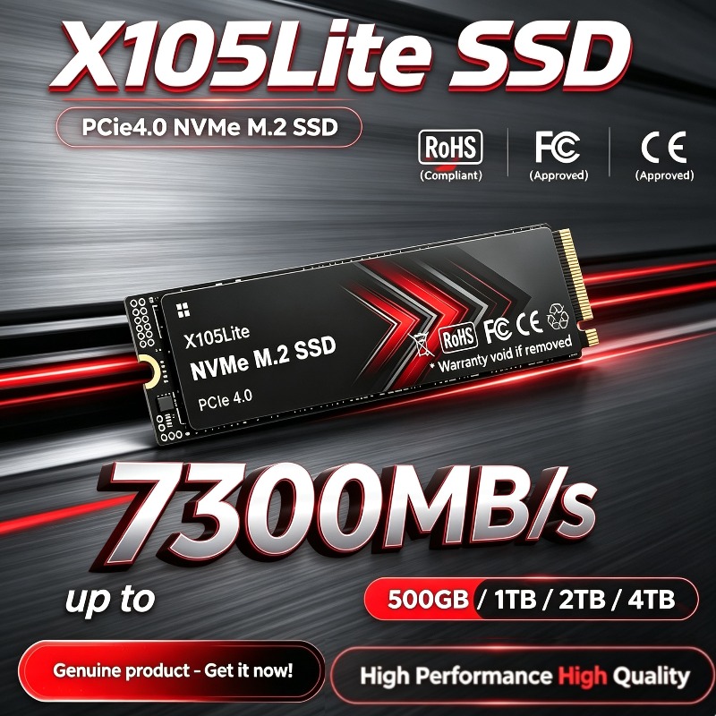 M.2 Nvme 4Tb Pcie 4.0 Ssd - X105Lite 500GB-4TB M.2 PCIe 4.0 NVMe