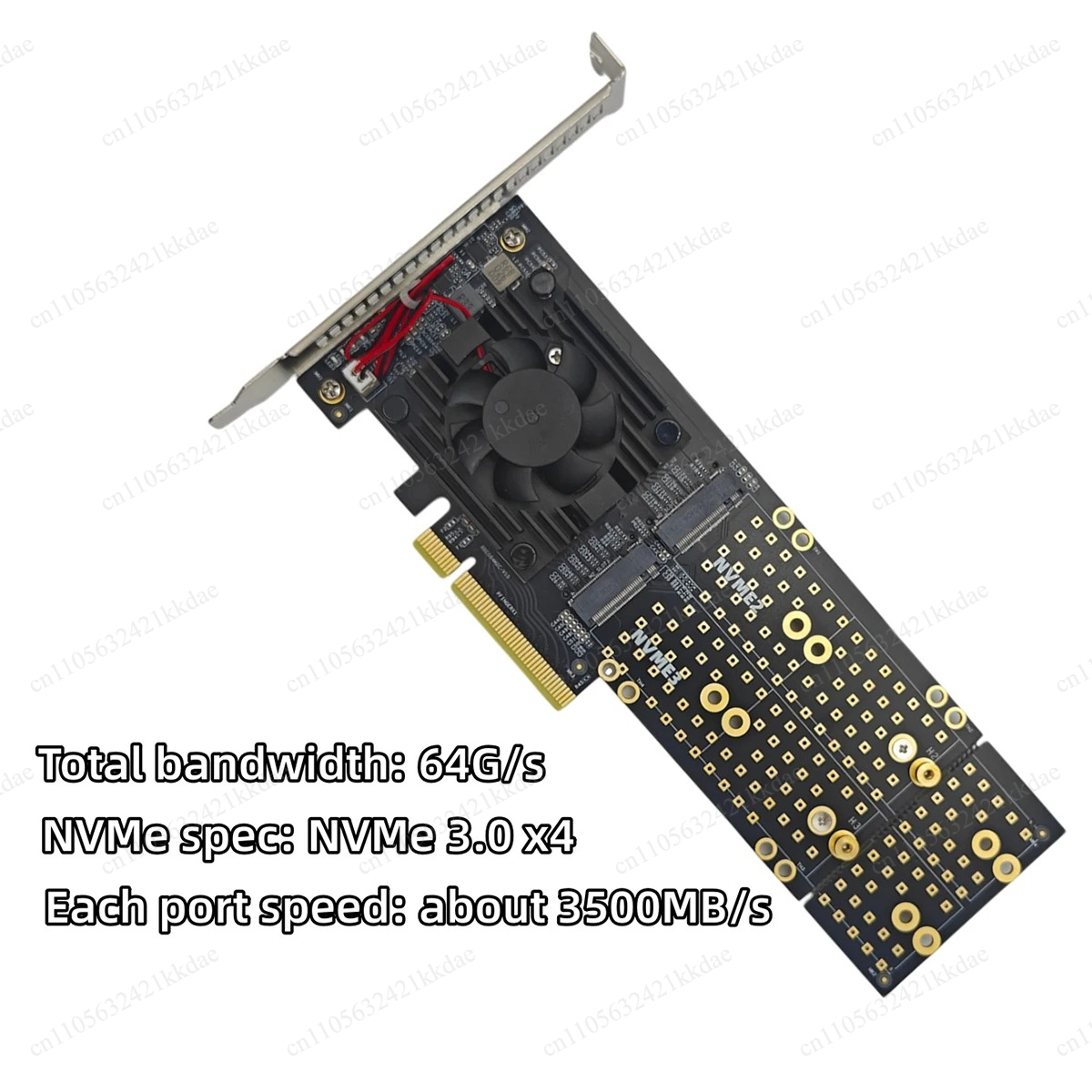 NO NEED PCIe Bifurcation PEX87 - Quad M.2 Nvme Pcie Bifurcation Card 评论和价格
