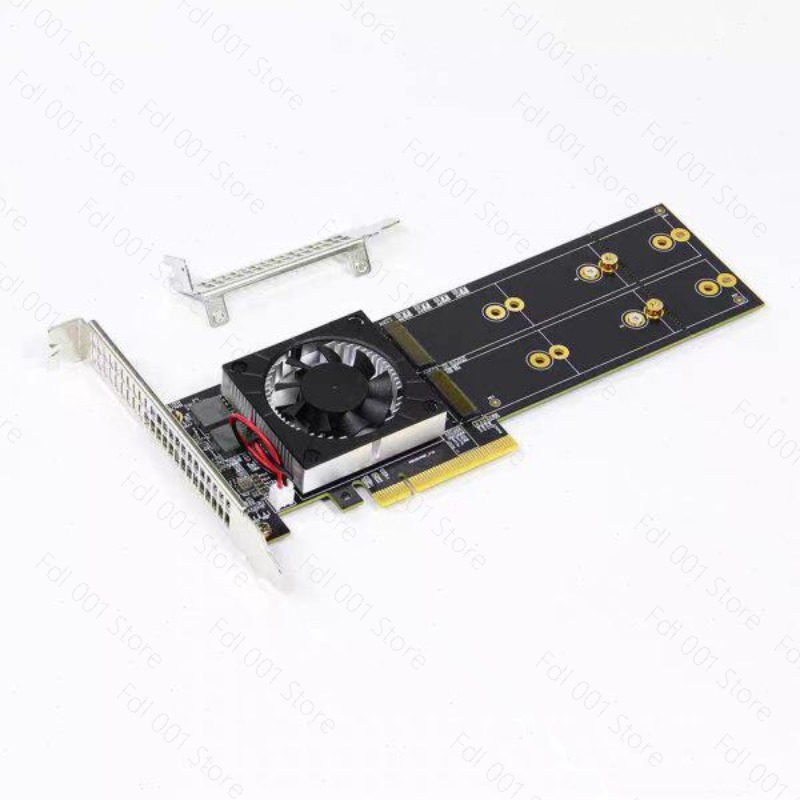 NO NEED PCIe Bifurcation PEX87 - Quad M.2 Nvme Pcie Bifurcation Card 评论和价格