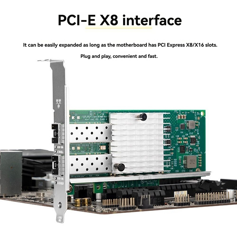 X520-DA1 10Gb SFP+ Dual Port N - 10Gb Sfp+ Pcie Network Card Dual Port 评论和价格
