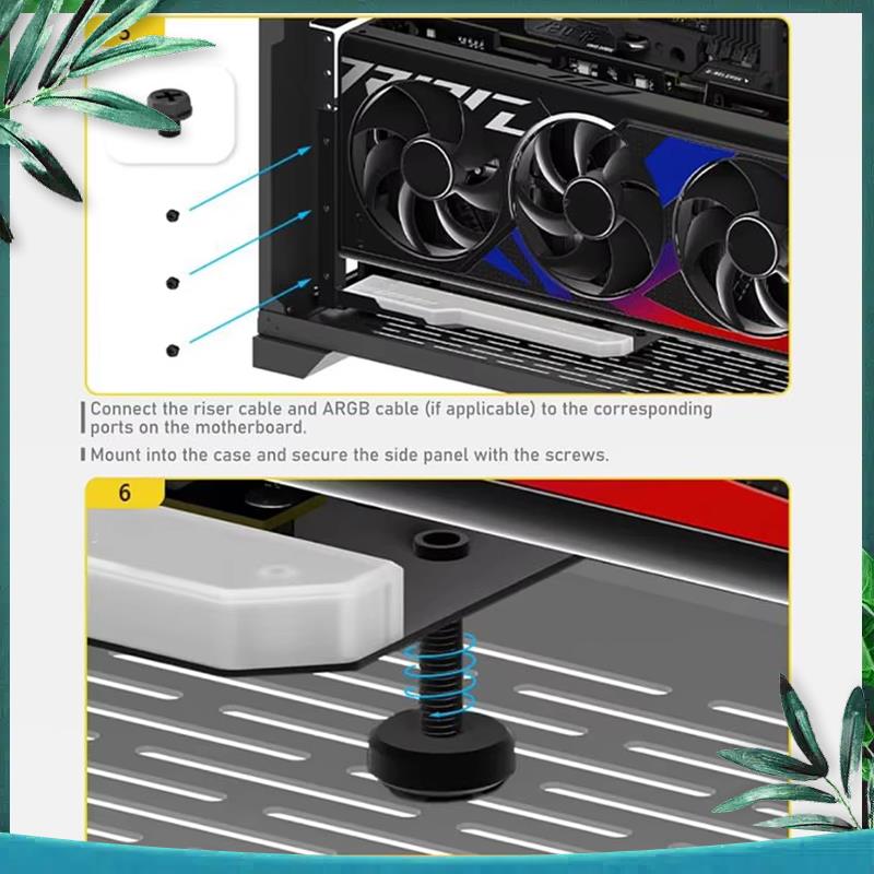 (NEW) Vertical GPU Mounting Br - Pcie 4.0 X16 Riser Cable 90 Degree 评论和价格