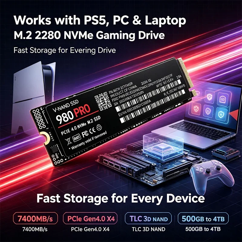 Gaming M.2 NVMe SSD 980 PRO PC - M.2 Nvme 4Tb Pcie 4.0 Ssd 评论和价格