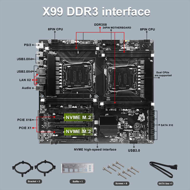 X99 Dual-socket Cpu Motherboar - X99 Dual Cpu Motherboard Combo 评论和价格